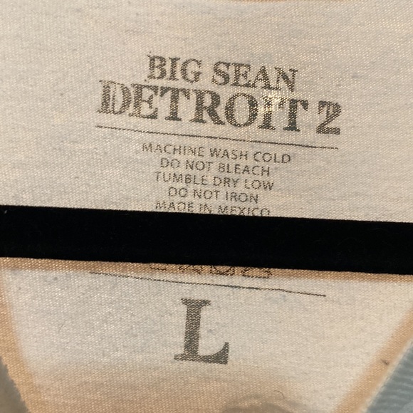 BIG SEAN “detroit2” Long Sleeve Graphic T-shirt Large - Picture 3 of 3